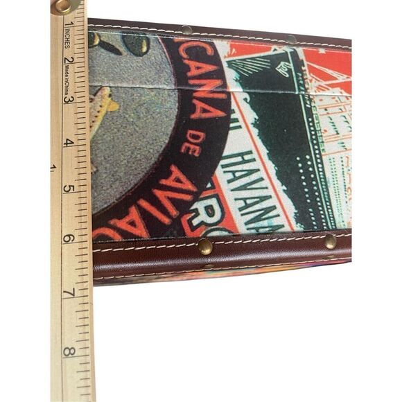 Vintage Caribbean Hotel Mexican Motif Hard Shell Suitcase/ Party Decor/ Theme - Picture 7 of 15